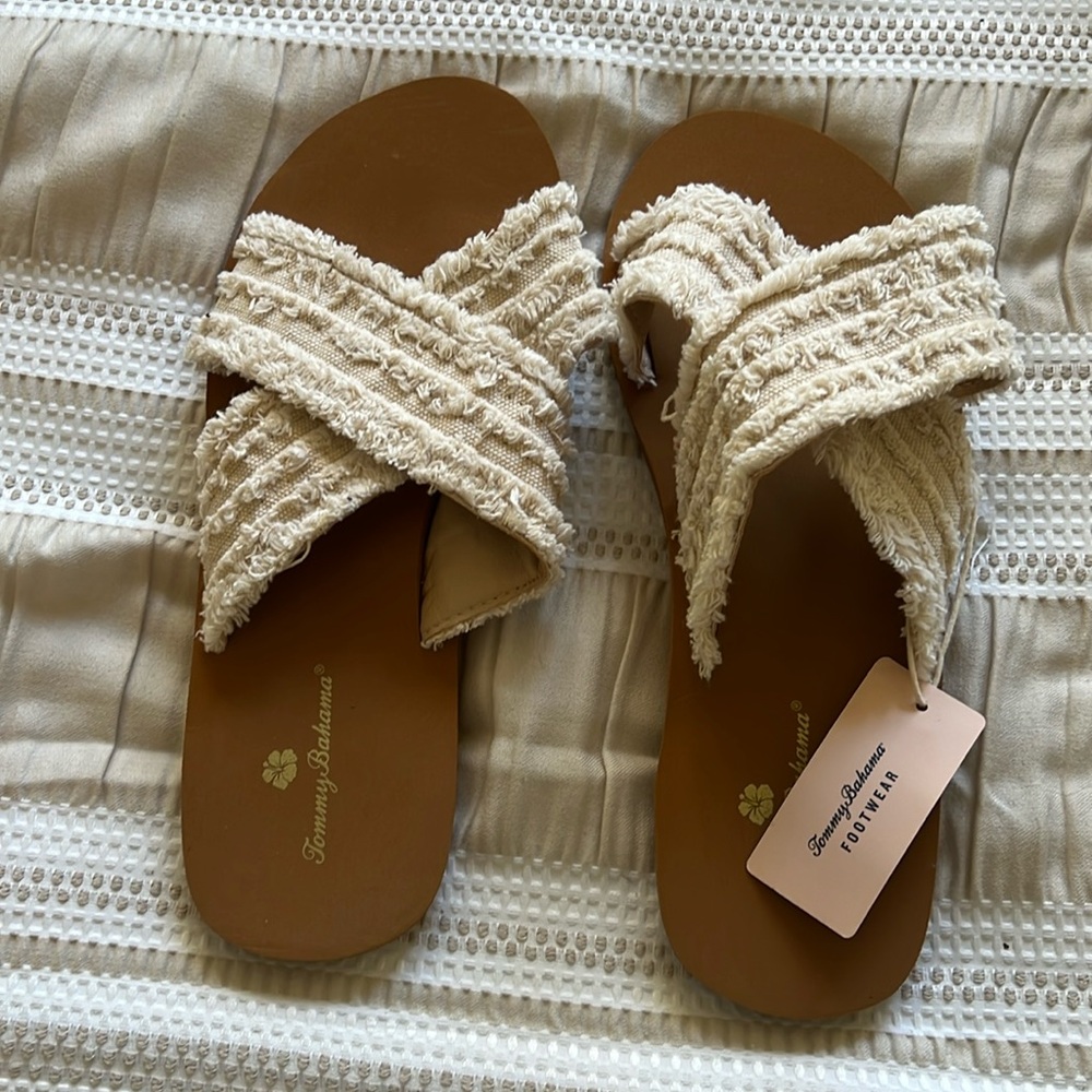 Tommy Bahama canvas flip-flop